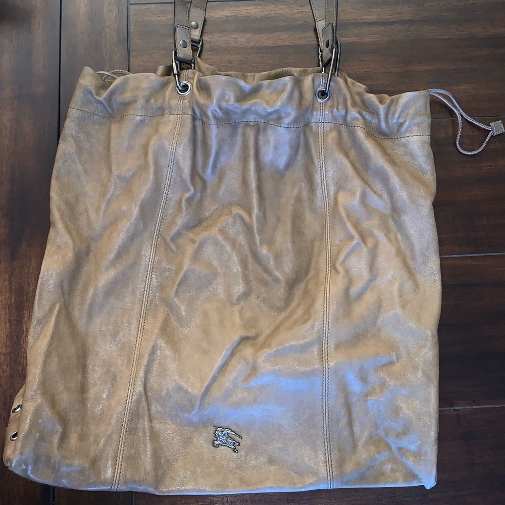 Burberry Drawstring Leather Tote